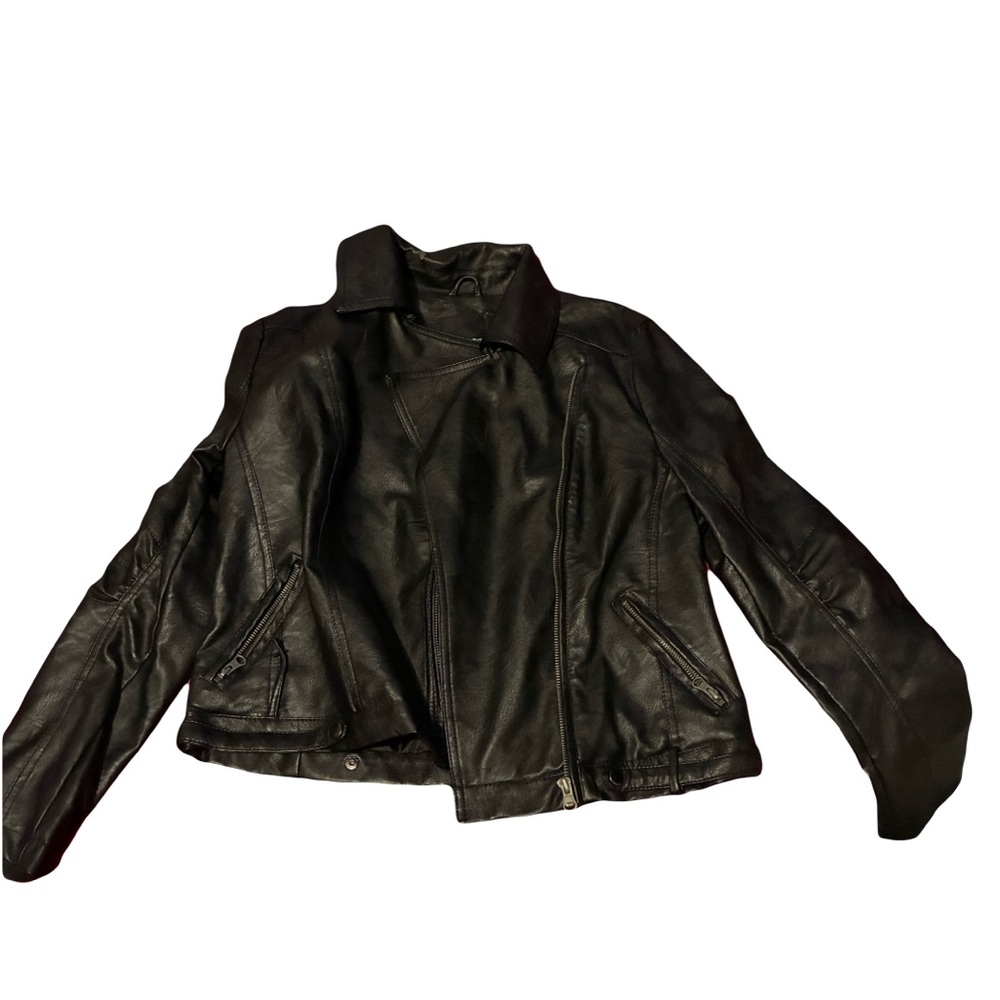 Black Leather Barney’s Jacket - Women